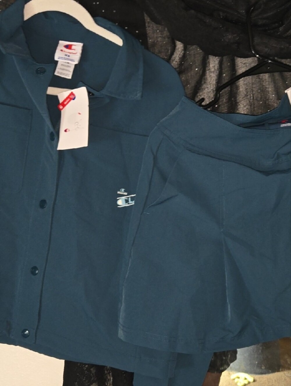 Champion Teal Two-Piece Shirt and Skort Set